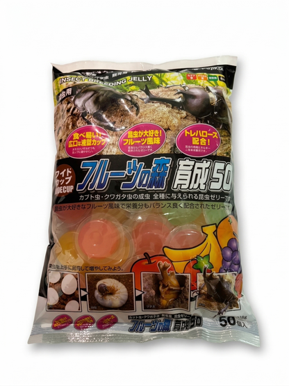 昆虫ゼリー：ワイドカップ　フルーツの森　育成５０（フジコン）